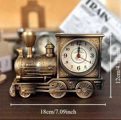 Retro locomotive train alarm clock