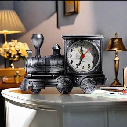 Retro locomotive train alarm clock