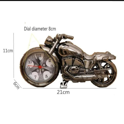 Retro motorcycle alarm clock