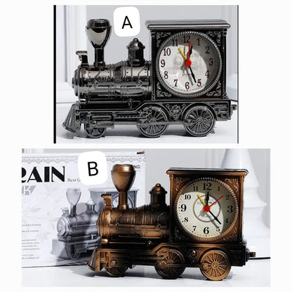 Retro locomotive train alarm clock