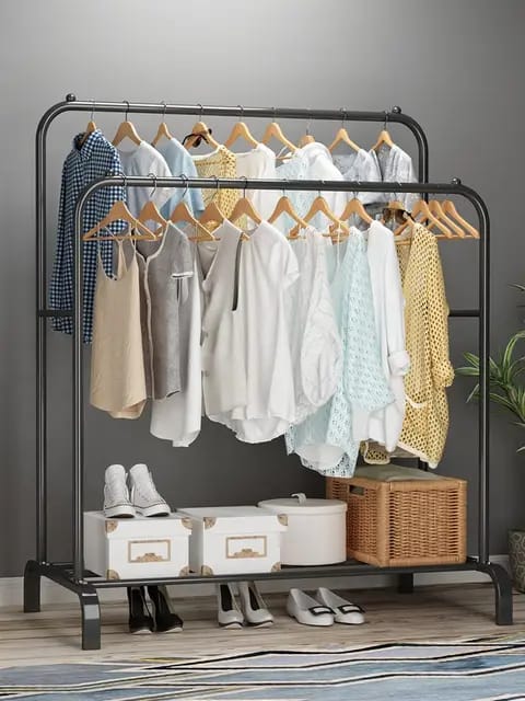 Straight Double clothes rack