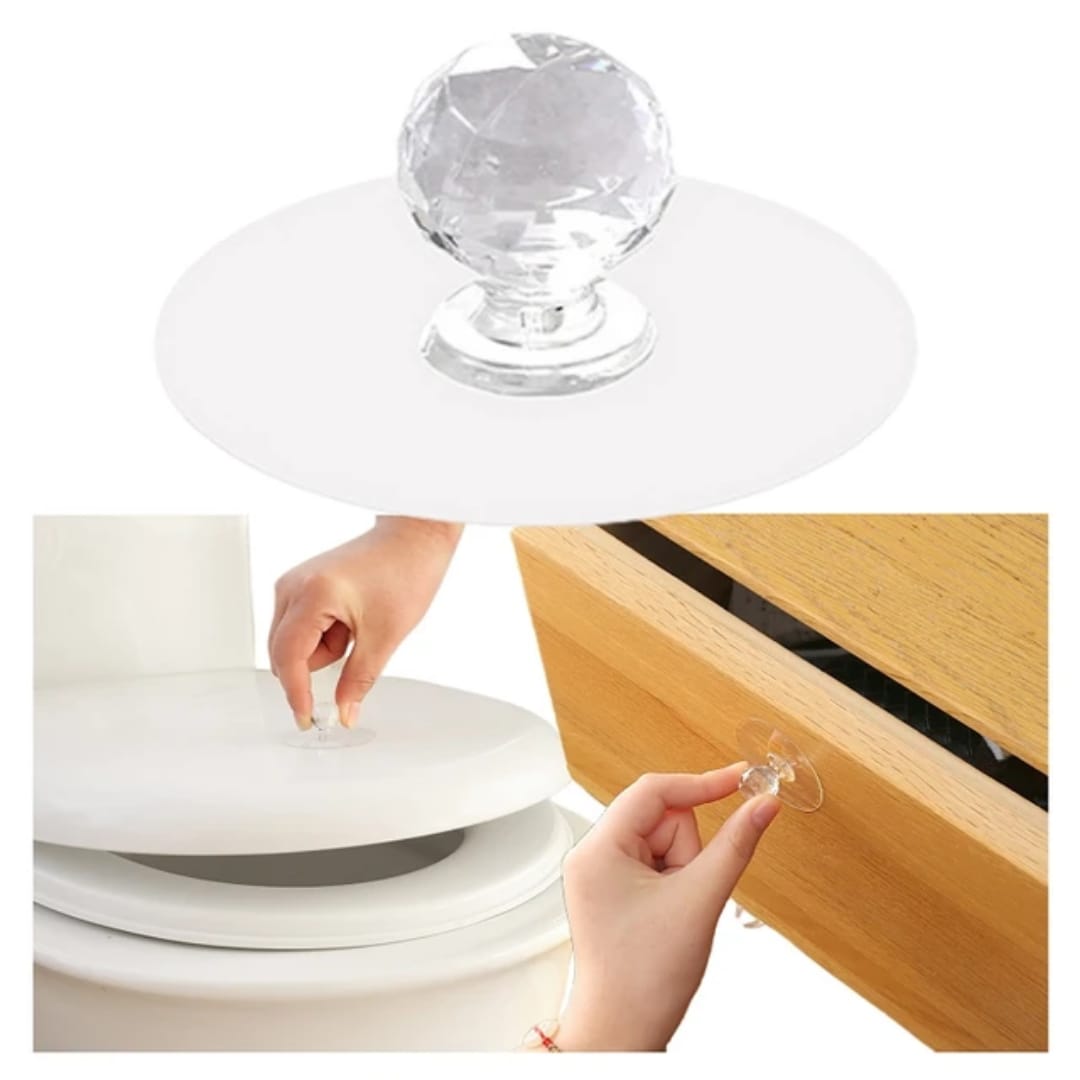 10pcs Crystal Clear Self Adhesive Hooks