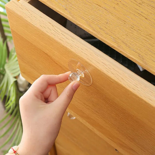 10pcs Crystal Clear Self Adhesive Hooks