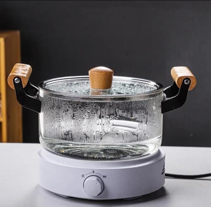 Borosilicate cooking pot