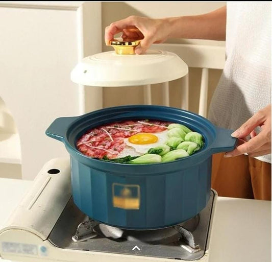 5litres Ceramic casserole cooking pot with lid