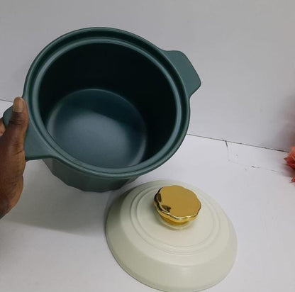 5litres Ceramic casserole cooking pot with lid