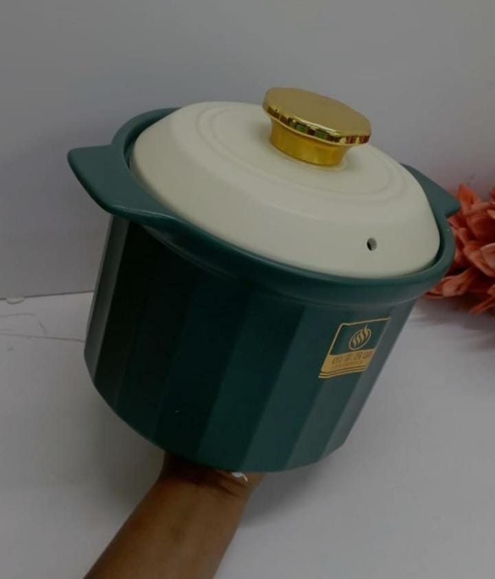 5litres Ceramic casserole cooking pot with lid