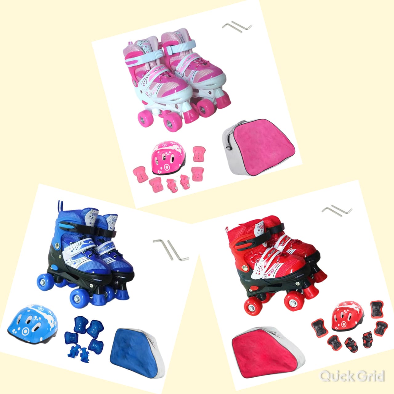 Skate shoes and guards set