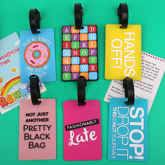 1pc Silicone Luggage Tag