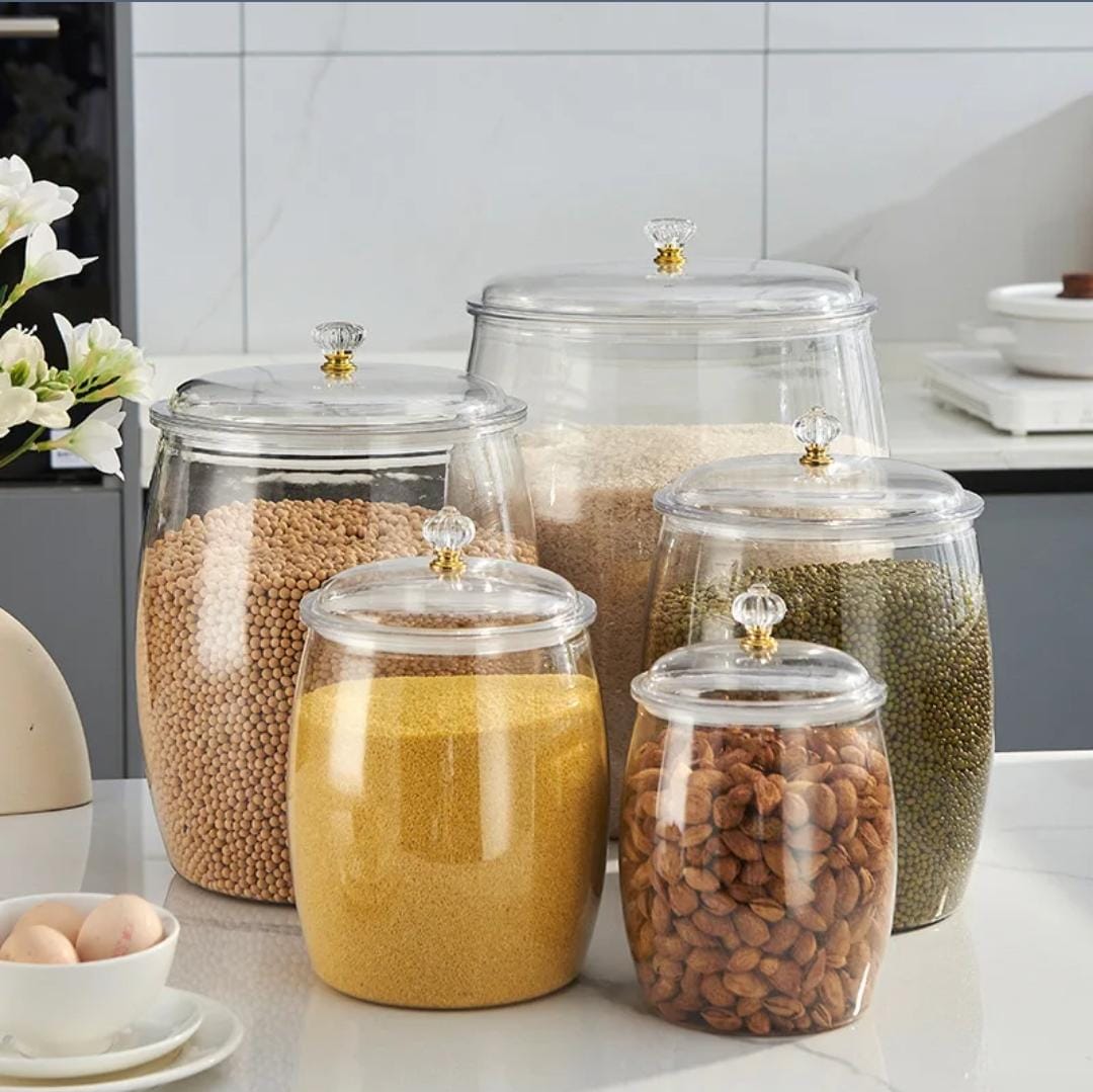 Acrylic cereal containers