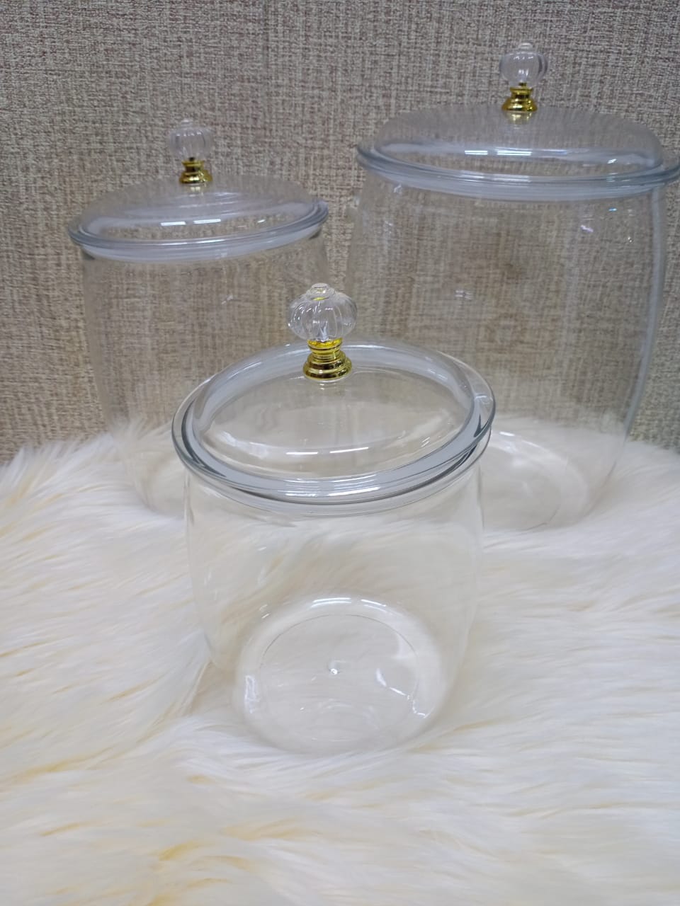 Acrylic cereal containers