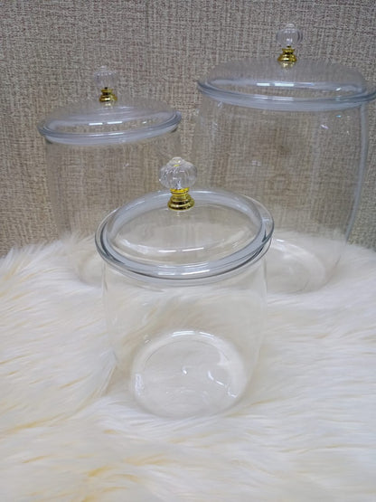 Acrylic cereal containers