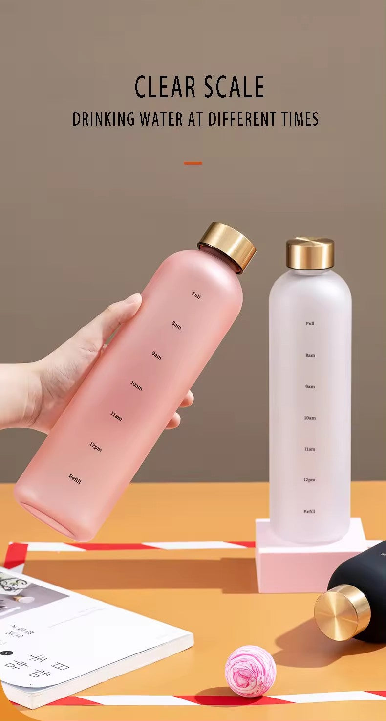 Frosted water bottle