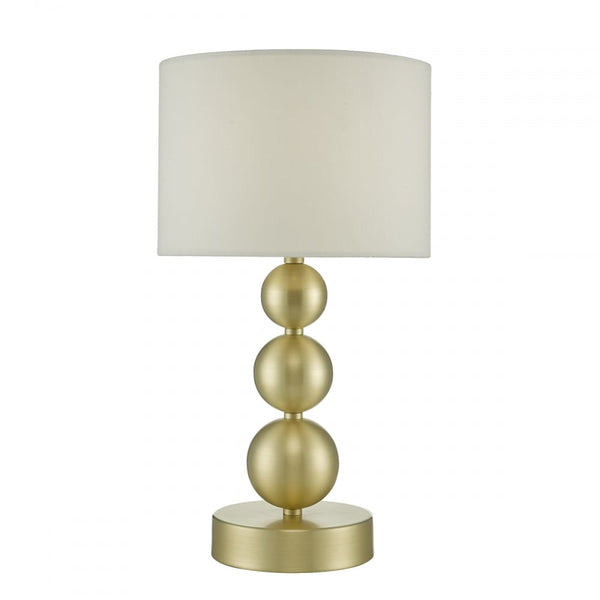 Triple Sphere Brass Table Lamp