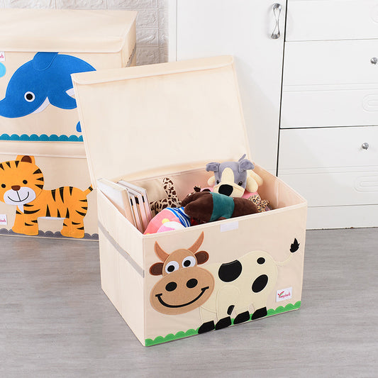 Folding Kids Storage Box with Lid