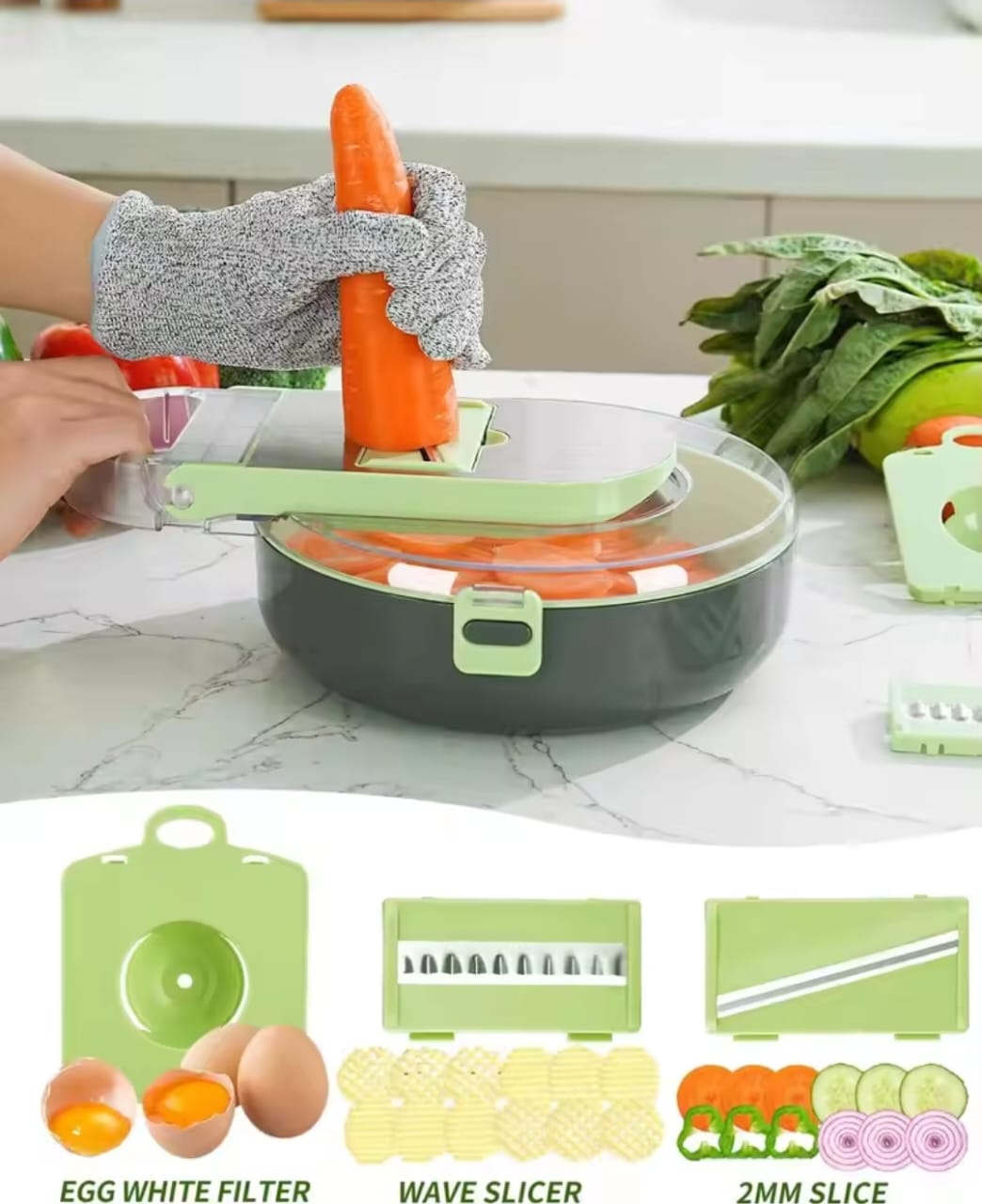 9pcs Multi-functional Vegetable Chopper/Cutter