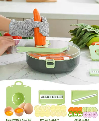 9pcs Multi-functional Vegetable Chopper/Cutter