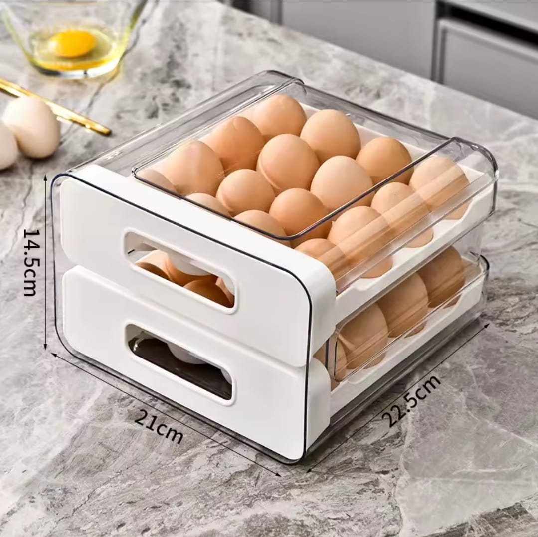 Acrylic Double layered Egg Storage Box