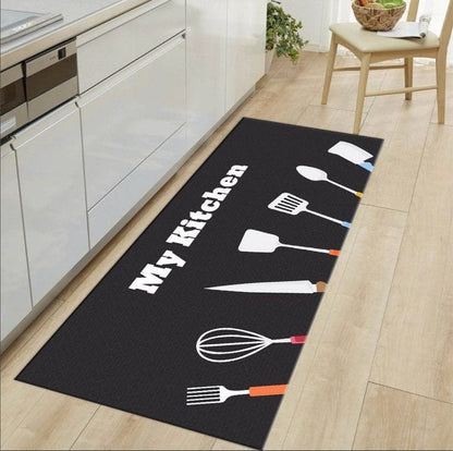 2pcs kitchen mats with rubber underside