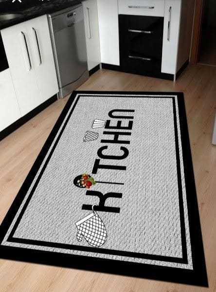 2pcs kitchen mats with rubber underside