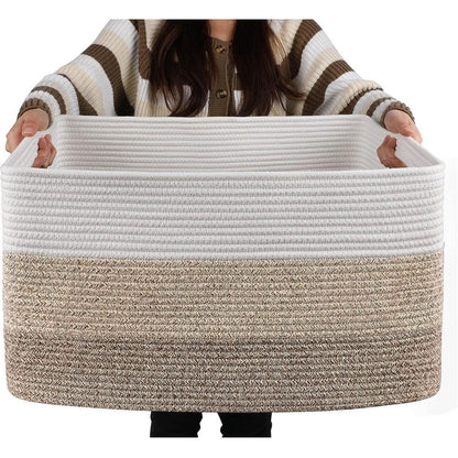 Cotton Rope Basket with handle