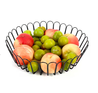 Metallic Fruit Bowl Basket
