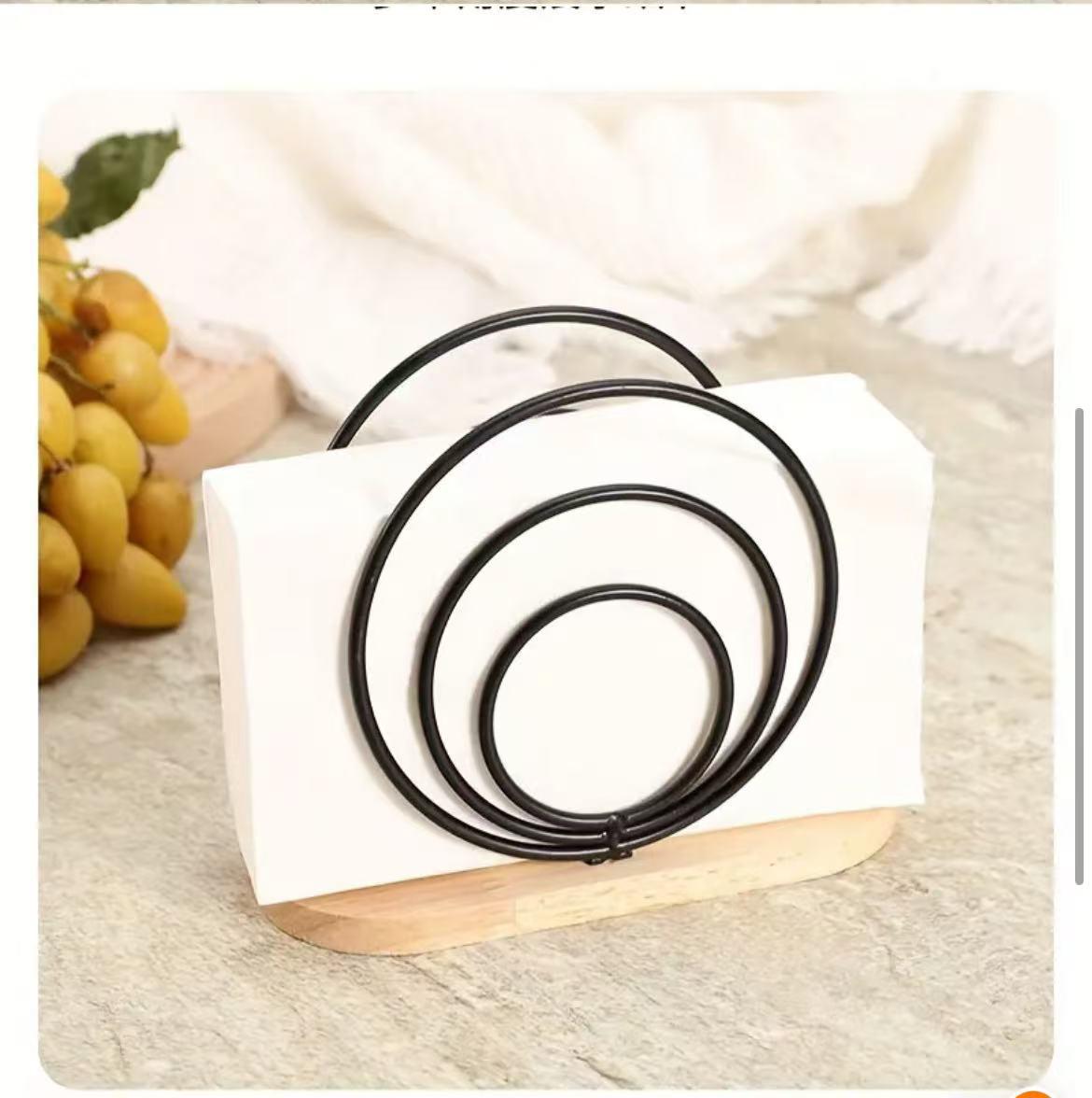 Napkin Holders with Wooden Base