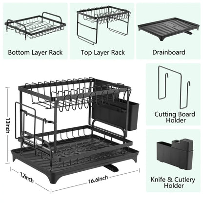 2 tier  dish rack