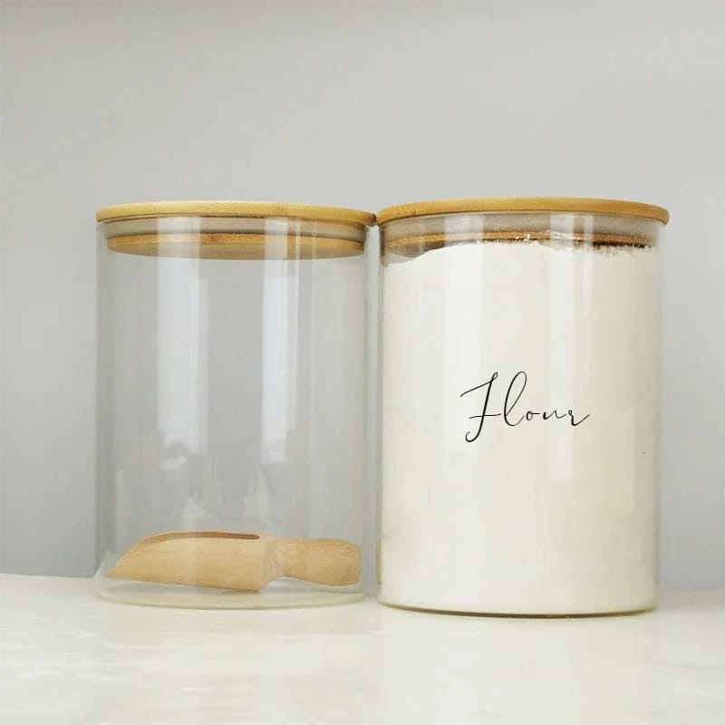 Glass Storage Containers with Bamboo lids
