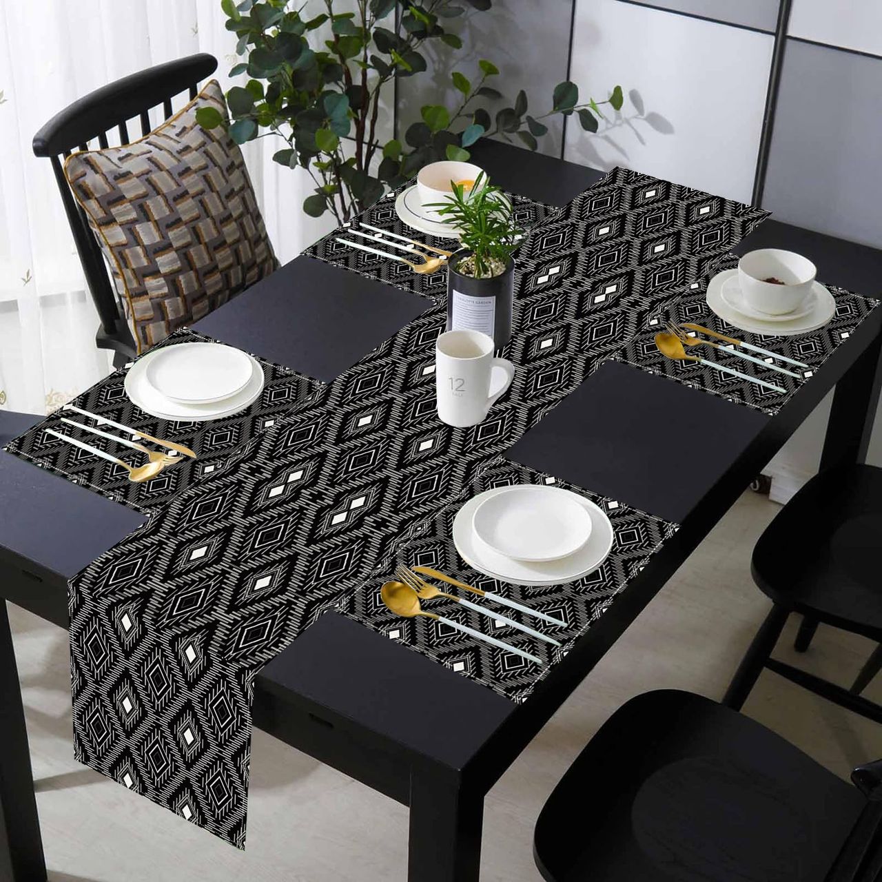 Floral Table Runner and mats
