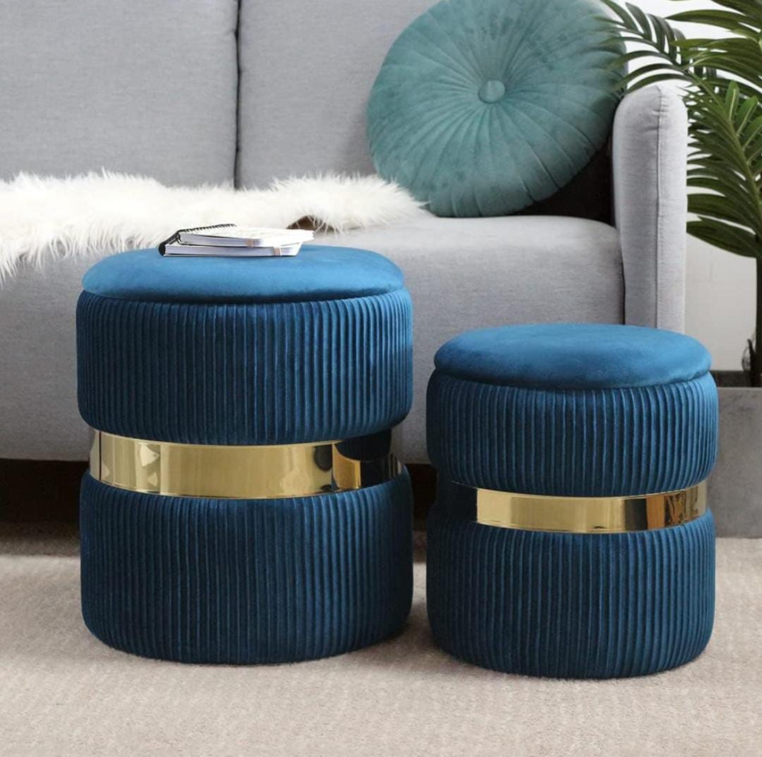 Decorative Foot Rest poofs with Storage stools