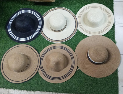 Summer straw bag and hat