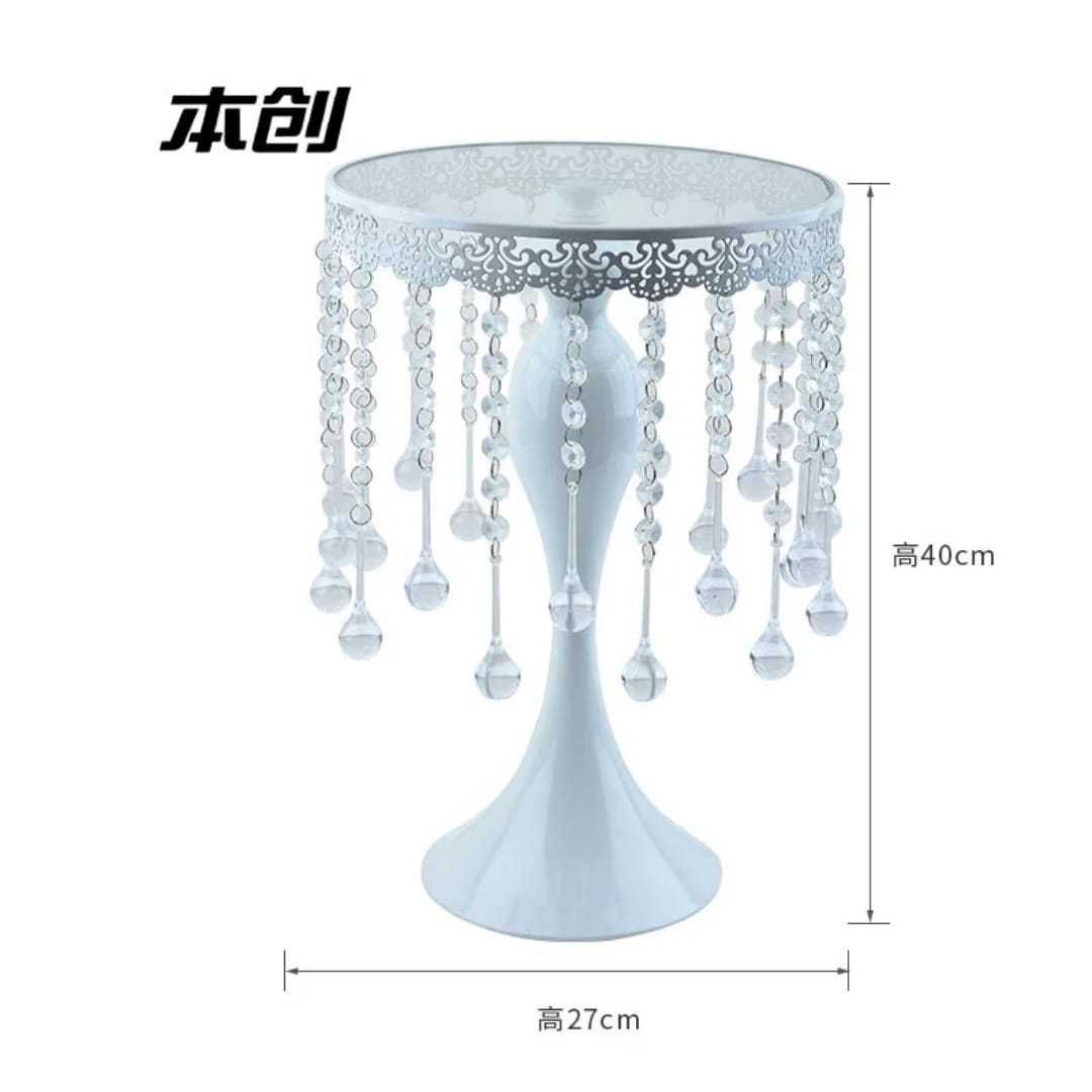 3Pcs White cake stand