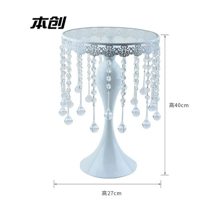 3Pcs White cake stand