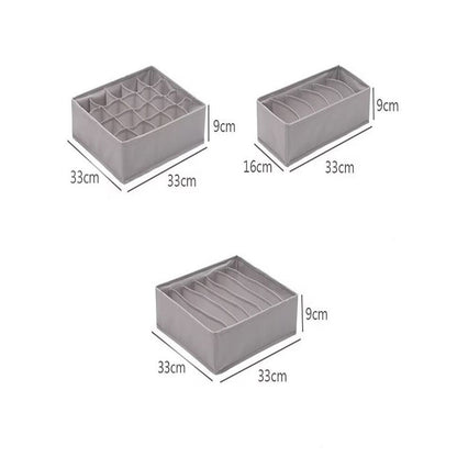 3Pc Drawer Closet Organizer