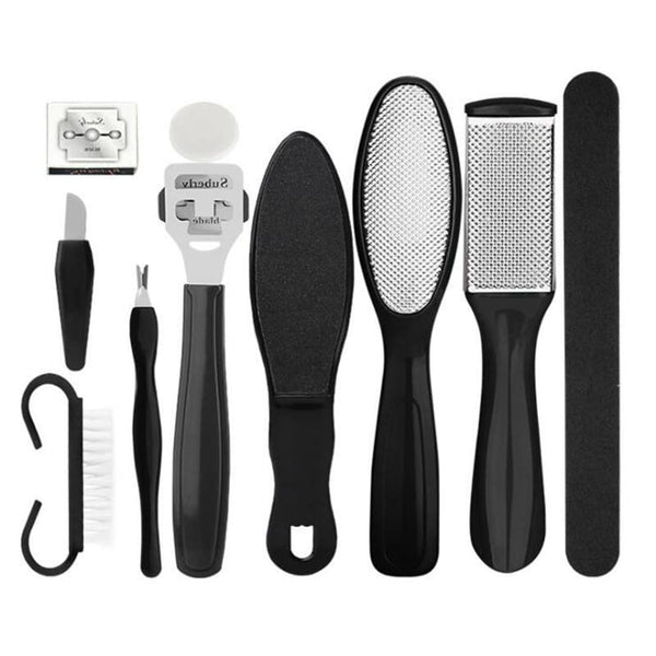Professional 10-Piece Exfoliating Pedicure and Foot Care Kit