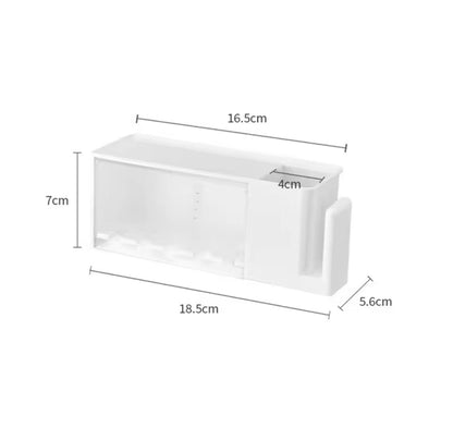 Wall mounted toothbrush and toothpaste holder