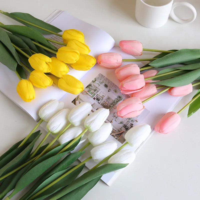 3 pcs Artificial Tulip Flowers