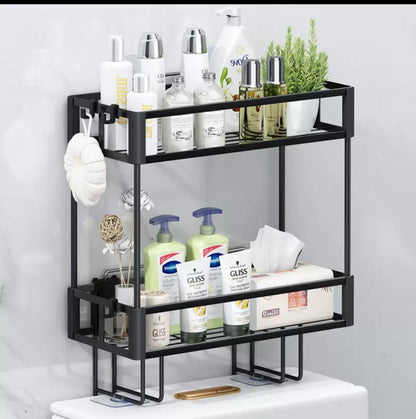 2 tier Over the toilet Storage Rack