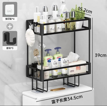 2 tier Over the toilet Storage Rack