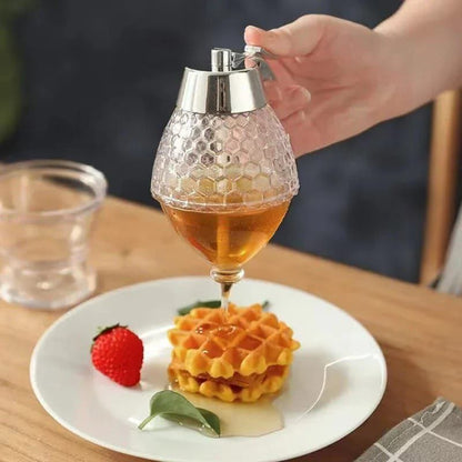 Acrylic honey dispenser