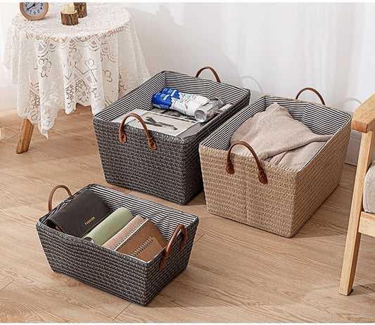 Wooven storage Basket Organizer
