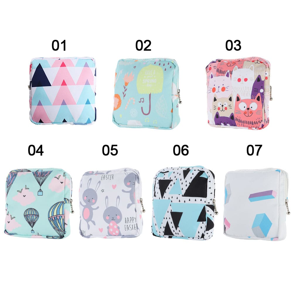 Women sanitary napkin pad cotton bag