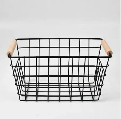 Metal wire storage basket
