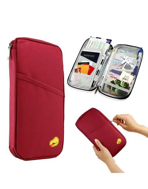 Travel passport holder and documents organizer gift