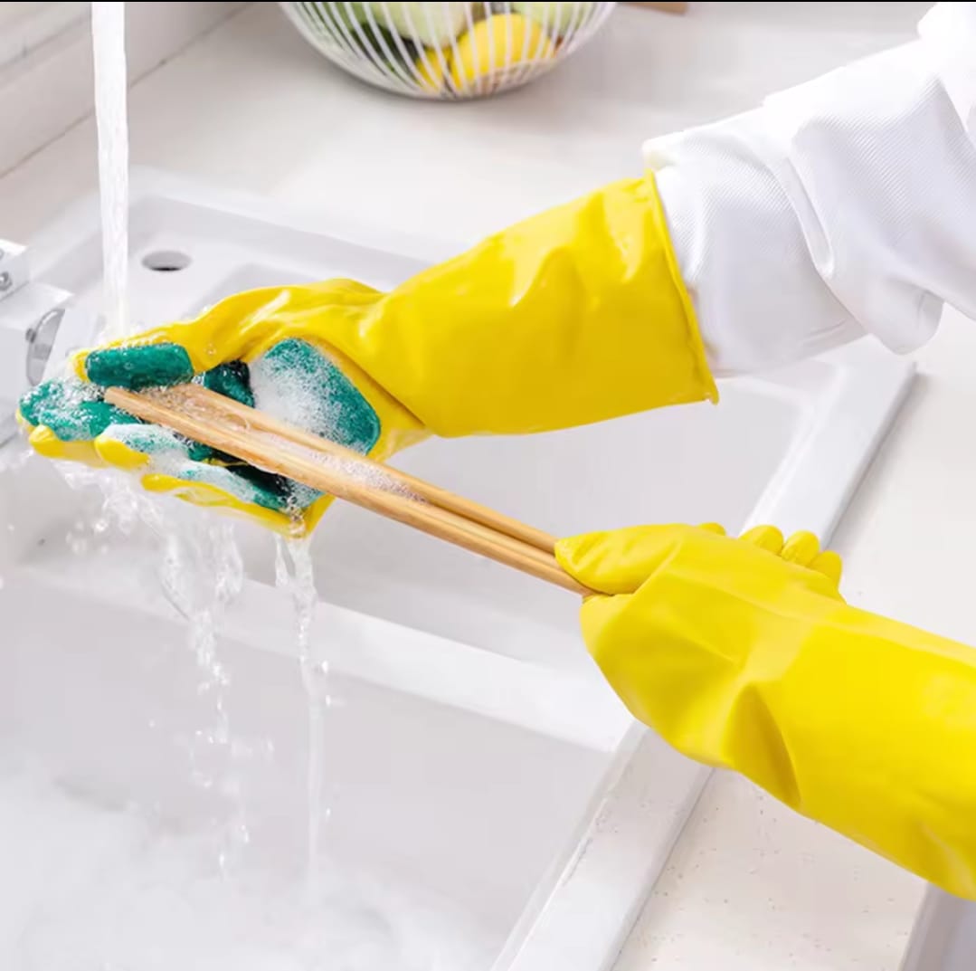 Silicone  cleaning gloves