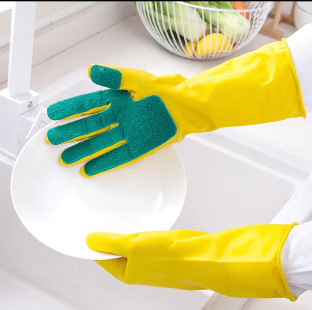 Silicone  cleaning gloves