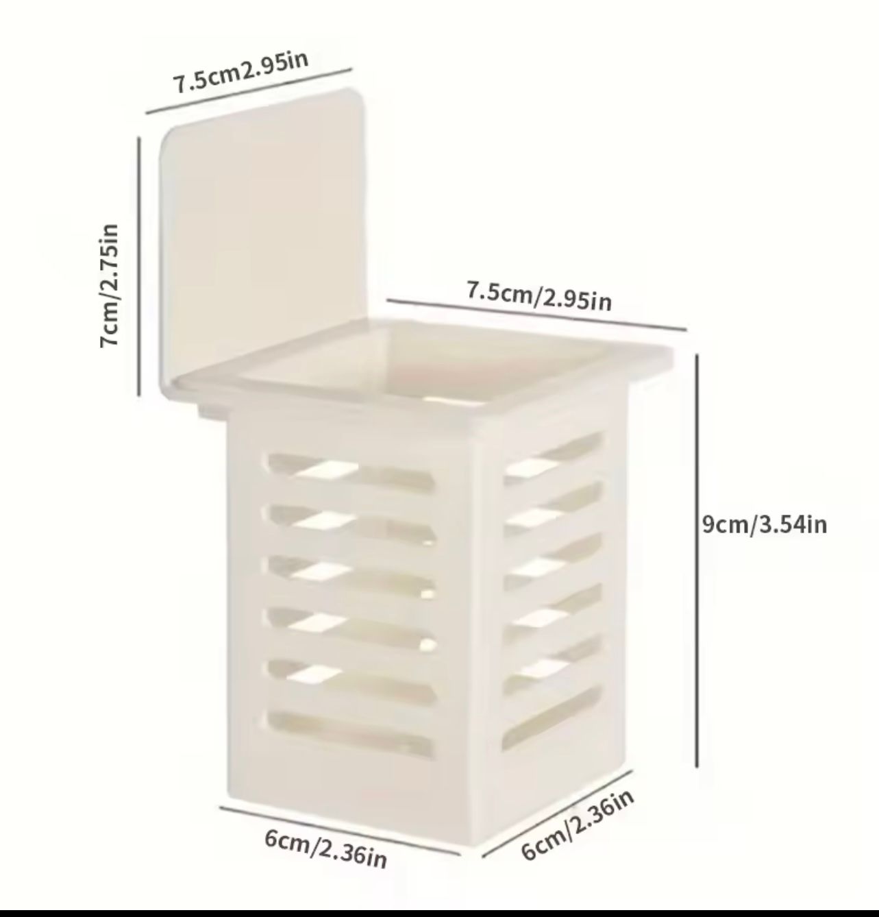 2PC Wall Mounted Toothbrush Holder Set