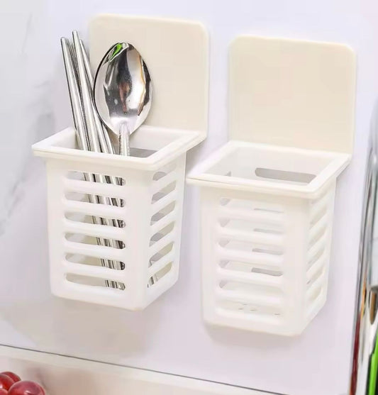 2PC Wall Mounted Toothbrush Holder Set