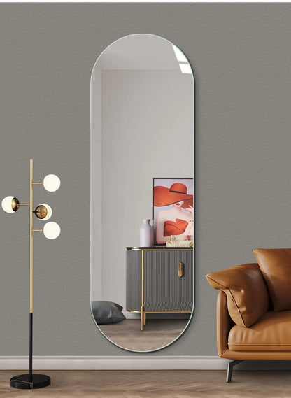 Oval Peel and stick mirror